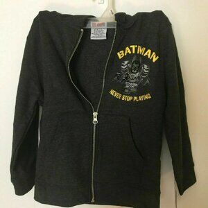 NEW Lego Movie 2 Batman Boys' XS Zipper Hoodie Sweater